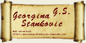 Georgina Stanković vizit kartica
